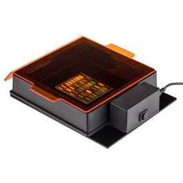 SmartDoc Orange Photo Filter for imaging Green Stains on Blue Light Illuminators