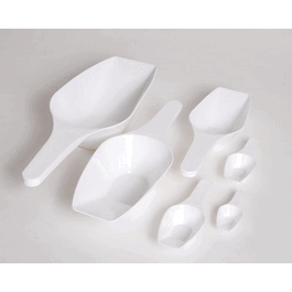 Polypropylene Laboratory Scoop, Set of 7, sizes 10 mL to 1000 mL (one of each)