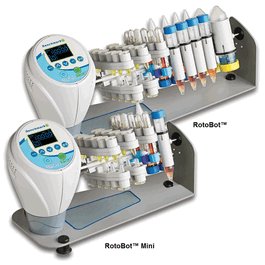 RotoBot Mini Programmable Rotator, includes tube holders for 12 x 1.5 mL, 2 x 15 mL and 2 x 50 mL
