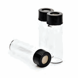 3.5 mL Screw Cap Septum Vials, 15 x 45 mm Clear Glass Vial with 13-425 mm Screw Cap