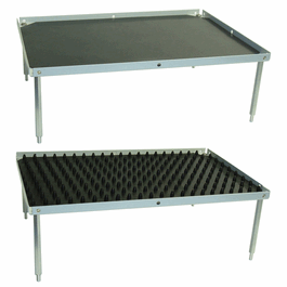 Stacking Platform, small 10.5 x 7.5 in. with dimpled mat (3 in. separation)