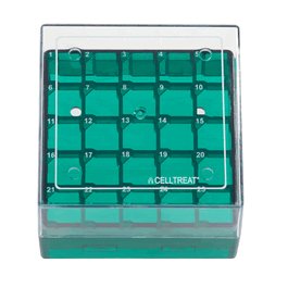 Celltreat Freeze 25-Place Cryogenic Vial Storage Boxes, Polycarbonate, Non-Sterile