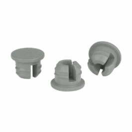 DWK Life Sciences (Wheaton) Stoppers, Gray Chlorobutyl, 3-Leg Thin Flange Lyophilization, 13 x 20 mm