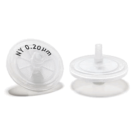 ABLUO 25 mm Nylon Syringe Filters with Polypropylene Housing, 0.20 um, Non-sterile, Female Luer Lock / Male Luer Slip