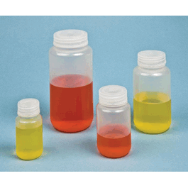 United Scientific Wide Mouth Reagent Bottles, HDPE, 250 mL