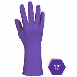 Kimberly-Clark Purple Nitrile-XTRA Powder-Free Exam Gloves, Purple, 12 in., L
