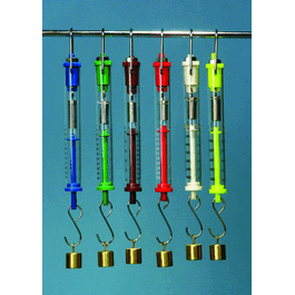 Set of 6 Spring Scale, Clear Plastic (one of each above)