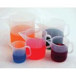 United Scientific Polypropylene Short Form Beakers with Handle, 1000 mL