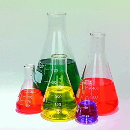 Erlenmeyer Flask Set of 5, Borosilicate Glass
