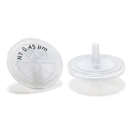 ABLUO Sterile 25 mm Syringe Filters with Acrylic Housing, Nylon, 0.10 um, Female Luer Lock / Male Luer Slip