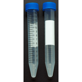 Spectrum Sterile 15 mL PP Centrifuge Tubes with HDPE Flat Caps, Foam Rack