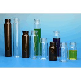 JG Finneran 30 mL Clear Sample Storage Vials, 28 x 72 mm, 24-400 mm Thread