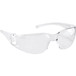 V10 Element Safety Glasses, Clear Lens, Clear Temples, Uncoated