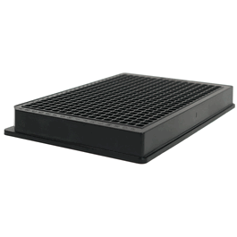 Corning 384-Well Black Clear Bottom Low Flange Microplates with Lid, CellBIND Treated, Sterile