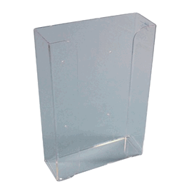 Exam Glove Box Holder, Holds 3 Box, 1/8 in. clear acrylic, 10W x 15H x 3.5D