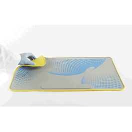 Heathrow Scientific Lab Mat, Silicone Bench Protector, 14 x 23.5 in., Blue/White