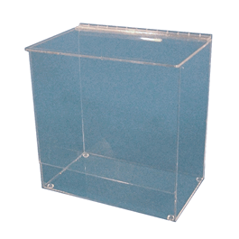 Face mask dispenser, 3/16 in. clear acrylic, 10W x 10H x 6D
