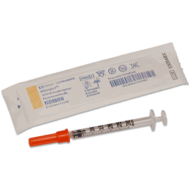 Covidien Monoject 1/2 mL Insulin Syringe with 30G x 5/16 in. Needle, Sterile, SoftPack