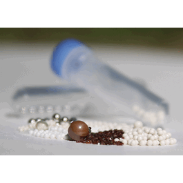 Bulk Beads, Silica (glass), 0.1 mm, acid washed, 200g