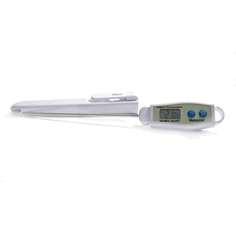 Digital Thermometer w/Probe, -50 to 70C and F x 0.1 C andF,Min-Max, Alarm, Stand