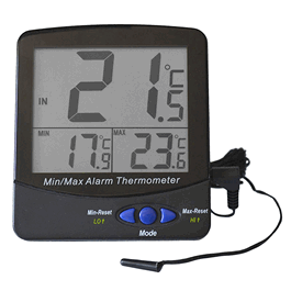 Large Digit Triple Screen Digital Thermometer, -50/70C and F, Display Current Temp and Min-Max Temp. and updates at all times, Alarm