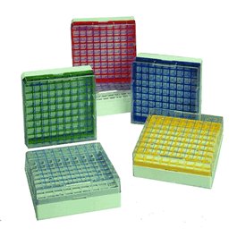 Thermo Scientific Nalgene Colored Polycarbonate CryoBox with Green Grid 1.2-2 mL, 9 x 9 Array