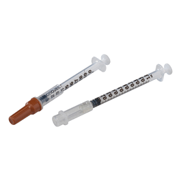 Covidien 1 mL Monoject Sterile Tuberculin Safety Syringes, 25G x 5/8 in., 100/bx 5 bx/cs