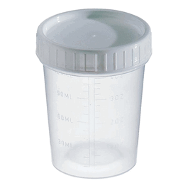 Covidien Specimen Container, 4 oz, Sterile, Green Cap, Integrity Seal, Individually Wrapped