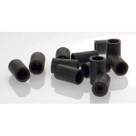 DWK Life Sciences (Kimble) Rubber Adapters (6 pk), 1/4 in. hole in the top for use with plain stem thermometers, gas inlet tubes, etc.