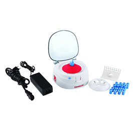 Ohaus Frontier FC5306 Mini Centrifuge with 2 Rotors, 16 Tube Adapters, and AC Adapter