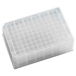 J.G. Finneran-Porvair 2 mL 96-Well Deep Square Plate, Pyramid Bottom, 44 mm Height, DNase/ RNase Free, inner pack of 5