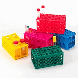 TUFFBLOK XL Tube Rack, 4-Way, PP, Natural, 5/Pack