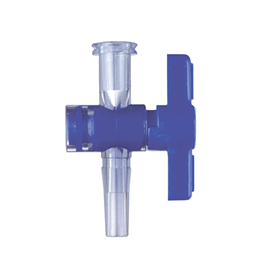 DWK Life Sciences (Kimble) One-Way Stopcock Valve, Polycarbonate Body, HDPE Plug, Female Luer to Male Luer