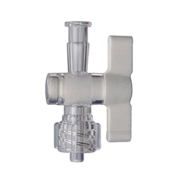 DWK Life Sciences (Kimble) One-Way Stopcock Valve, Polycarbonate Body, HDPE Plug, Female Luer to Male Luer Lock