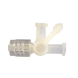 DWK Life Sciences (Kimble) Three-Way Stopcock Valve, 2 Female Luers to Male Luer Lock, Nylon Body and HDPE Valve Plug