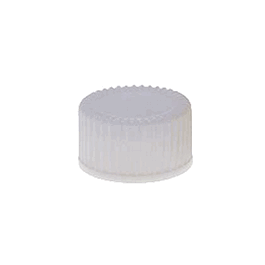 DWK Life Sciences (Kimble) 8-425 White Urea Screw Thread Caps with PTFE-Faced Foam-Backed Rubber Liners