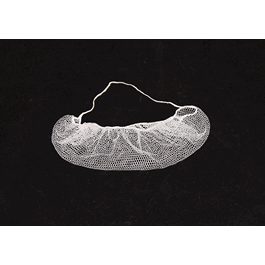 Beard Cover, Nylon, Honeycomb, White