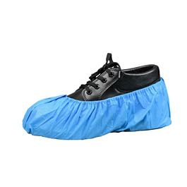 Shoe Cover, Nonskid Heavy Duty Cross Linked Polyethylene, Water Resistant, 18.5 x 9 in., White