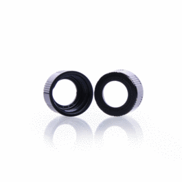 DWK Life Sciences (Kimble) Open-Top Black Phenolic Caps, 13-425