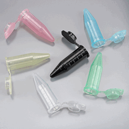 Macrocentrifuge Tube, 5.0 mL, PP, Attached Snap Cap, Graduated, Amber, 50/Bag, 4 Bags/Unit