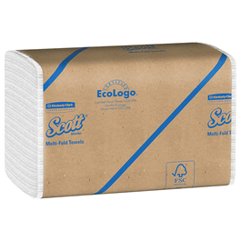 Scott Essential Multifold Paper Towels with Fast-Drying Absorbency Pockets, White, 16 Packs / Case, 250 Multifold Towels / Pack