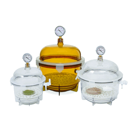 SP Bel-Art 10 L (0.4 cu. ft.) Round Vacuum Desiccator, Clear