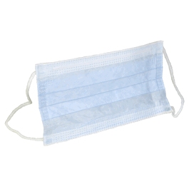 KIMTECH M5 Face Mask with Earloops, Pleat Style, Blue, 7 in.