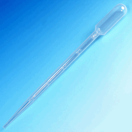 Globe 15 mL Extra Long LDPE Transfer Pipets, Graduated to 5 mL, 216 mm (8.5 in.), 250/Dispenser Box