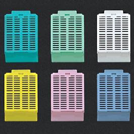 Cassette, Tissue Embedding with Attached Lid, 30 degree Writing Area, Yellow, 500/Dispenser Box, 2 Boxes/Unit