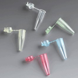 PCR Tube, 0.2 mL, Thin Wall, PP, Attached Dome Cap, Green