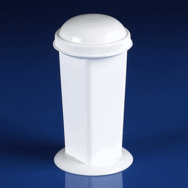 Coplin Microscope Slide Staining Jar, 5-10 Place, PP, White, Screw Cap