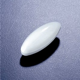 Stir bar, oval, PTFE, 20 mm long x 10 mm OD