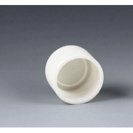 Cap, Screw, for False Bottom Tubes with Threads, White