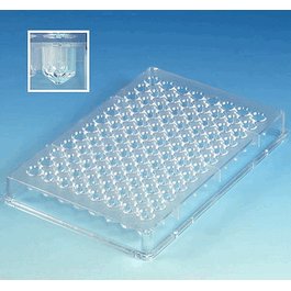 Microtest Plate, 96-Well, V-Bottom, PS